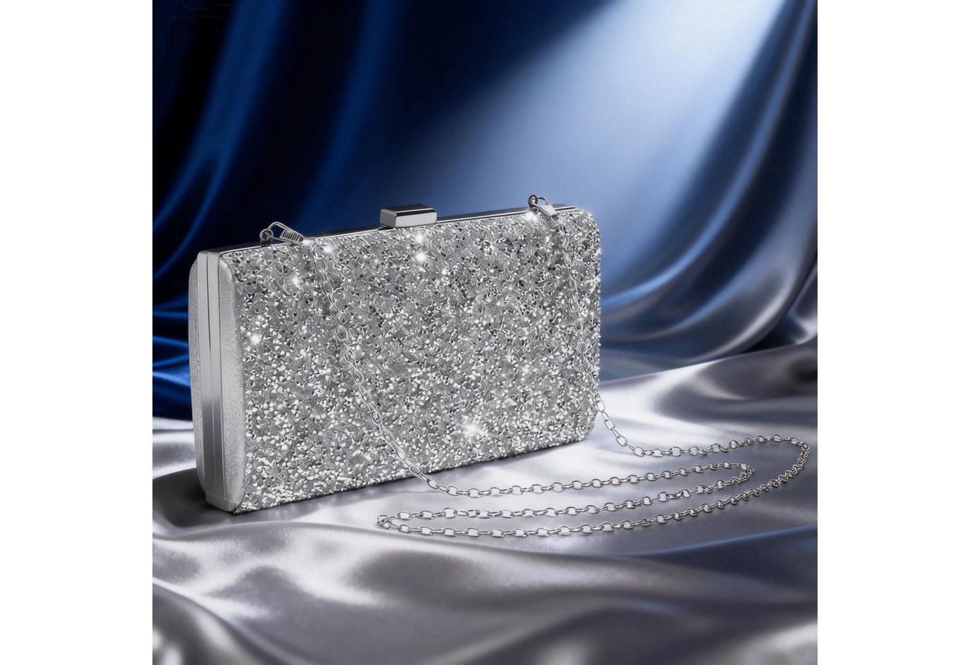 nsihing Abendtasche Damen-Strass-Abendtasche, funkelnde Clutch, ideal für Hochzeiten, Partys, Bälle und Cocktailpartys – Bild 5 von 5