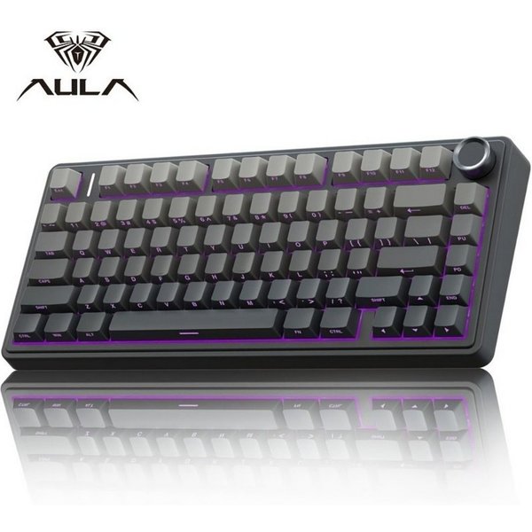 nsihing AULA F75 Mechanische Tastatur, 75%, Hot Swap, Knopf, RGB Gaming-Tastatur
