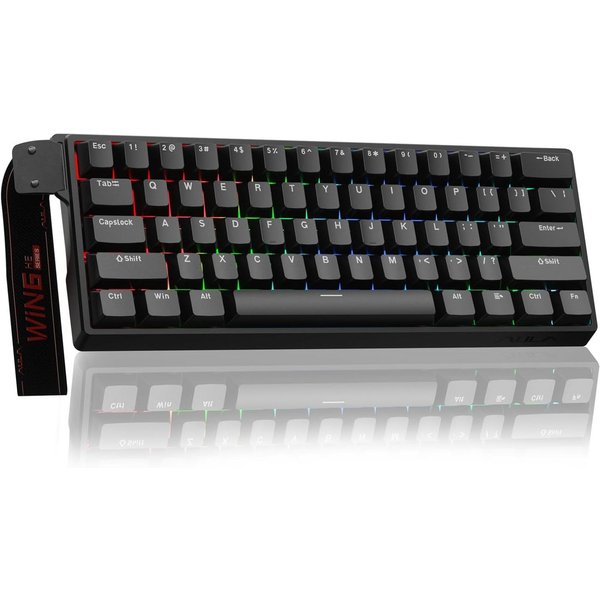 nsihing AULA WIN60 HE Mechanische Tastatur, Rapid Trigger, Hot Swap, RGB Gaming-Tastatur