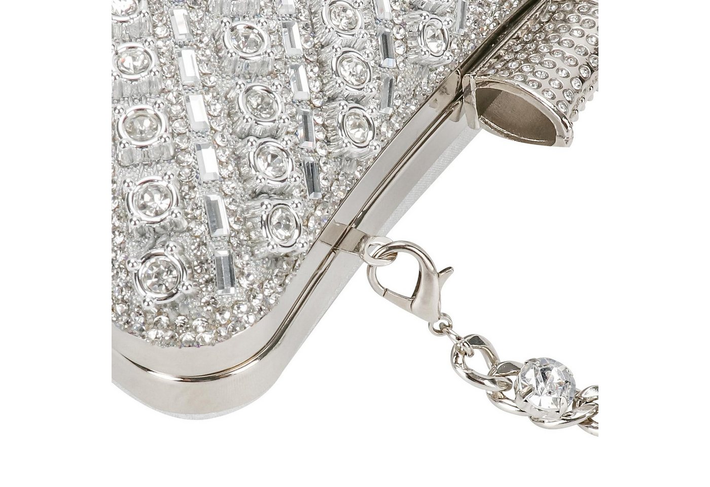 nsihing Clutch Kettentasche, Clutch Damen, Glitzernde Kleine Abendhandtasche, Elegante Tasche Schultertasche für Hochzeit, Party und Ball – Bild 4 von 5