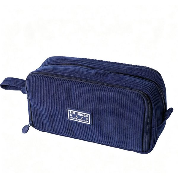 nsihing Federmäppchen Federmäppchen aus Cord-Stoff Federtaschen Mäppchen mit 3 Fächer, Schulmäppchen Große Kapazität Stiftetasche Pencil Case für Schule&Büro