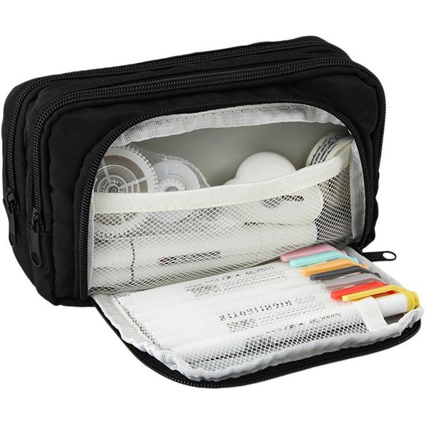nsihing Federmäppchen Federmäppchen mit großer Kapazität, ästhetisches Mäppchen mit Fächern, Tragbare Federtasche für Schule, Uni und Büro