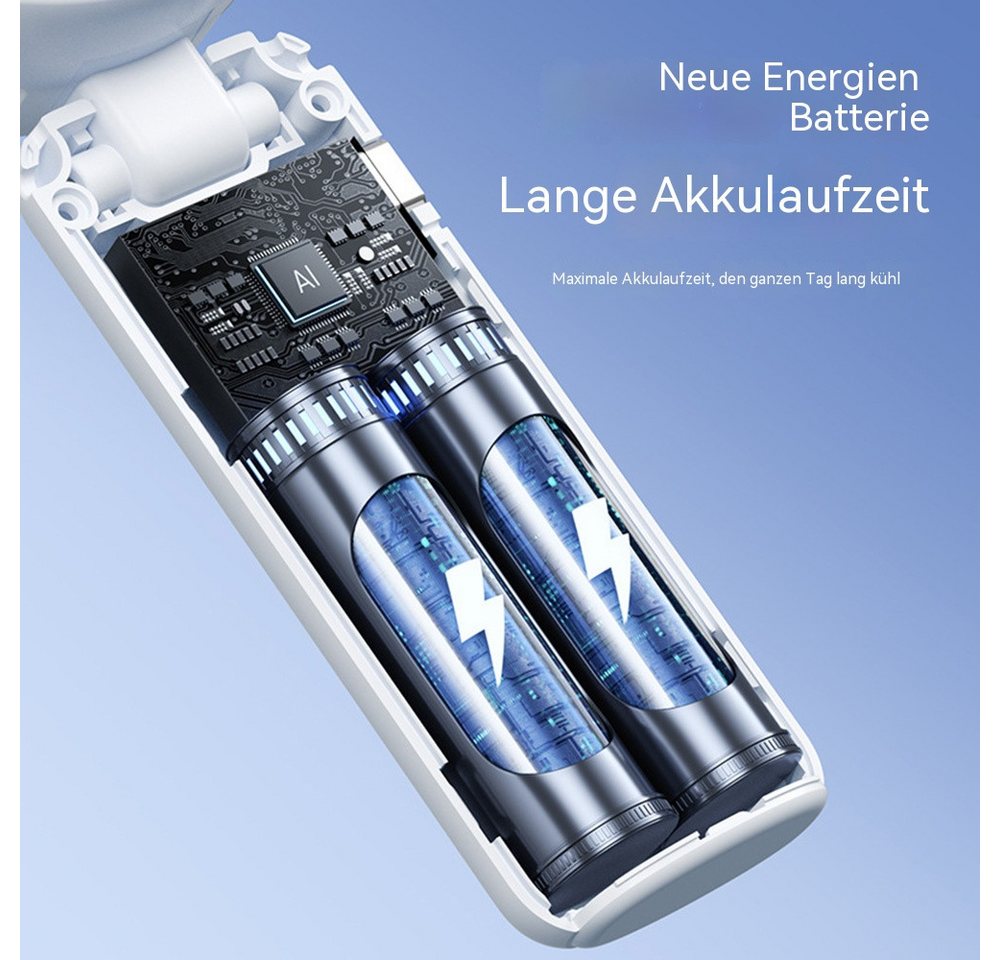 nsihing Handventilator Handventilator klappbar/wiederaufladbar mit Smartphonehalterung, Klein-Hand-Held-USB-Fan Portable Ventilatoren Kleiner – Bild 4 von 5