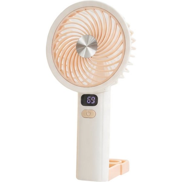 nsihing Handventilator Mini Ventilator Handventilator Akku Aufladbar, 5 Stufen einstellbar, mit LED-Display, leiser Taschenventilator für Reise, Outdoor, Büro