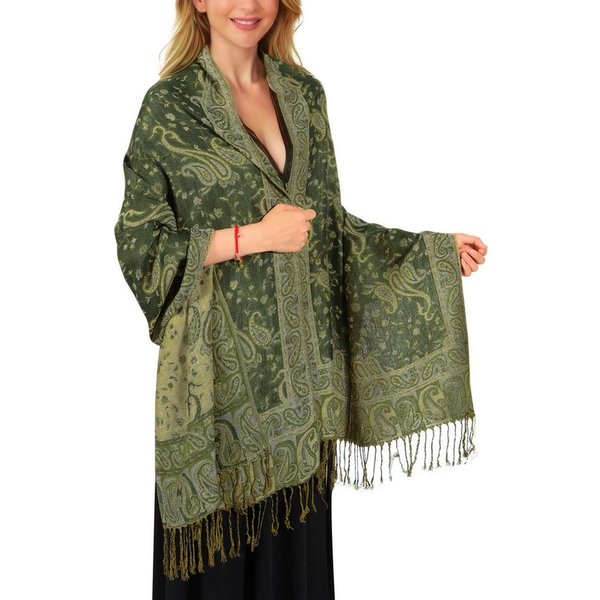 nsihing Modeschal Damen Kaschmirimitat-Schal, Elegant Weich Schultertuch Schal, Schals und Umhänge für Abendkleider, Festivals und alle Anlässe