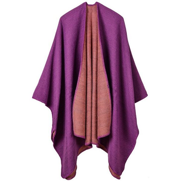 nsihing Modeschal Poncho Damen Strick Poncho Winter Warm Elegant Poncho Decke, Poncho Cape Mantel Übergroße Poncho Frauen Schal