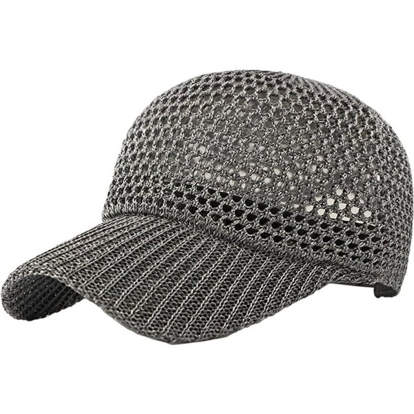 nsihing Sonnenhut Damen-Strick-Mesh-Baseballkappe, Sommer-Sonnenhut verstellbar, geeignet für Outdoor-Reisen und als Sonnenhut