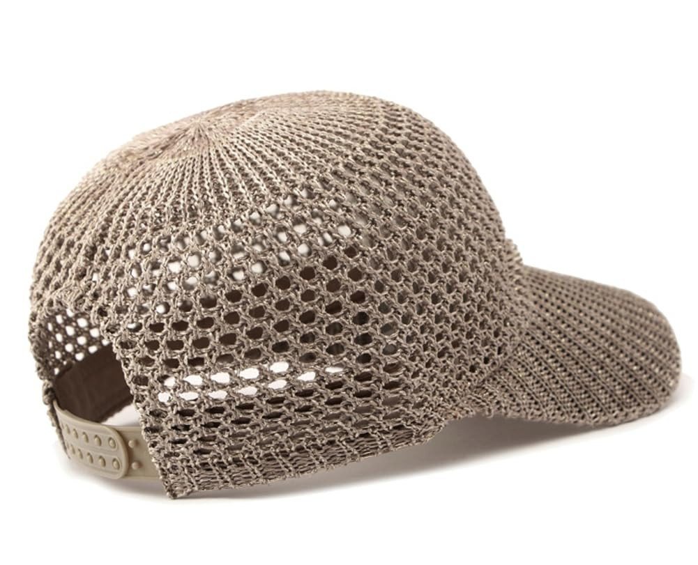 nsihing Sonnenhut Damen-Strick-Mesh-Baseballkappe, Sommer-Sonnenhut verstellbar, geeignet für Outdoor-Reisen und als Sonnenhut – Bild 3 von 5