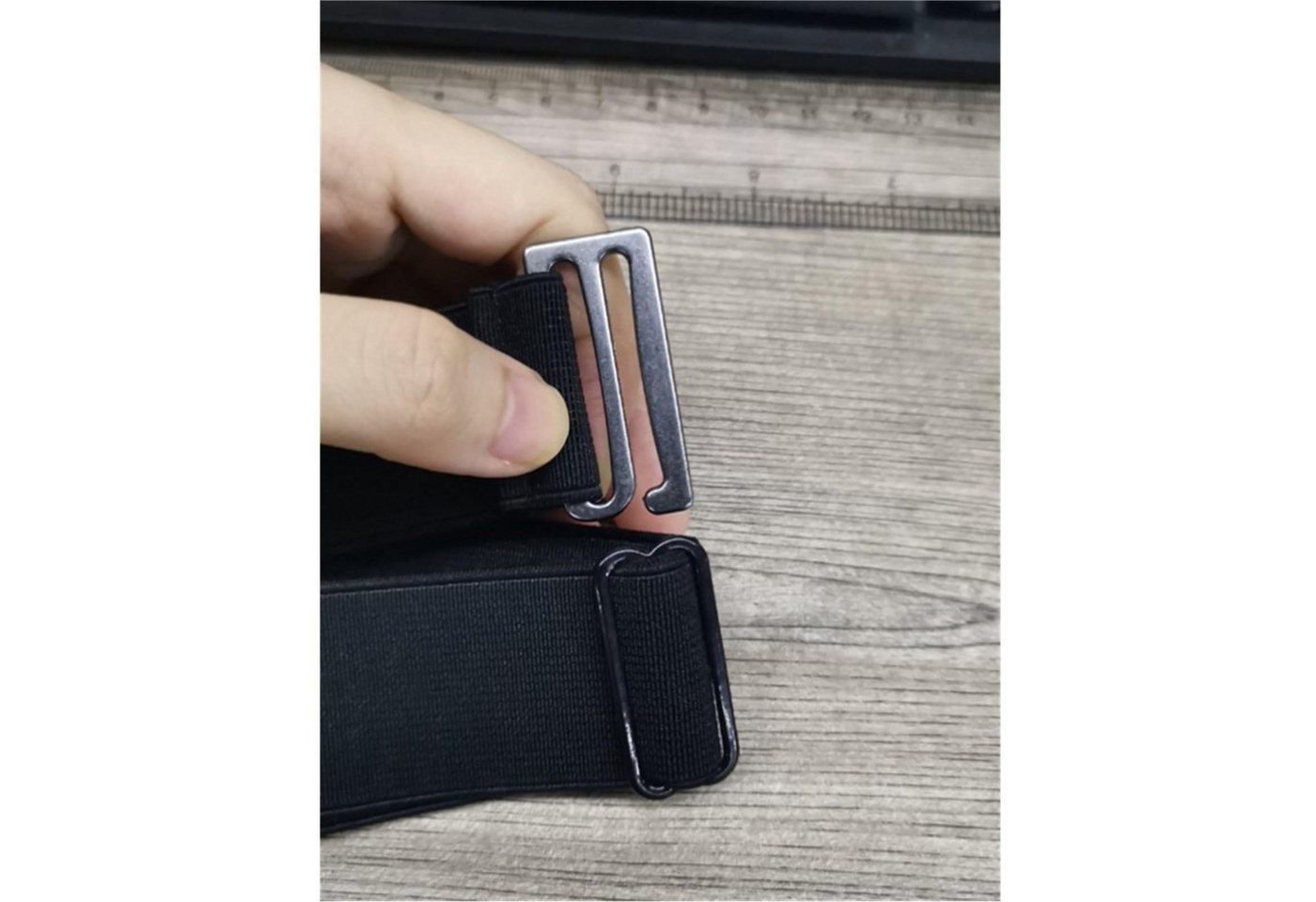nsihing Stretchgürtel Unsichtbarer elastischer Taillengürtel für Damen mit flacher Schnalle Schmuckgürte Optik für Kleid & Overall – Bild 4 von 5