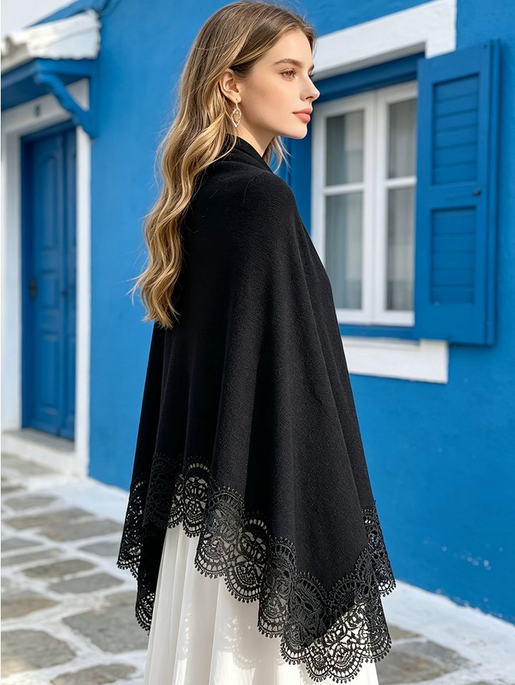 nsihing Strickjacke Große- Elegantes Spitzen-Tuch,für Hochzeiten, Dates und Pendeln – Bild 3 von 5
