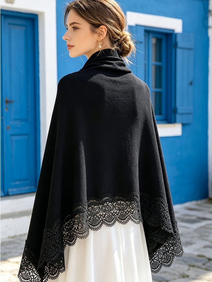 nsihing Strickjacke Große- Elegantes Spitzen-Tuch,für Hochzeiten, Dates und Pendeln – Bild 5 von 5