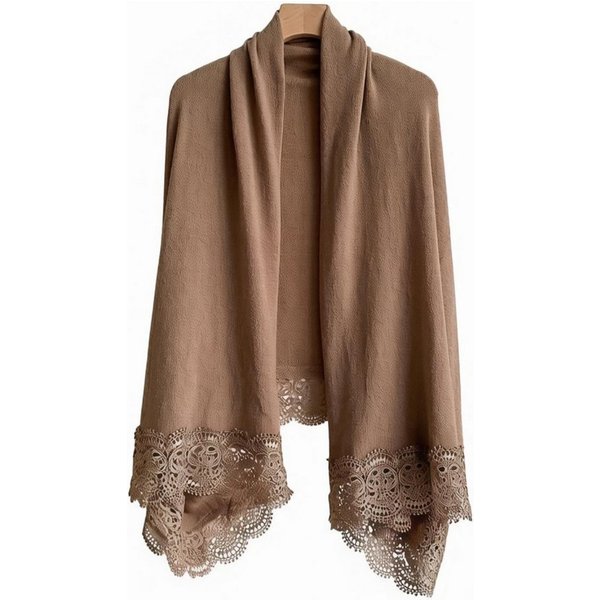 nsihing Strickjacke Große- Elegantes Spitzen-Tuch,für Hochzeiten, Dates und Pendeln