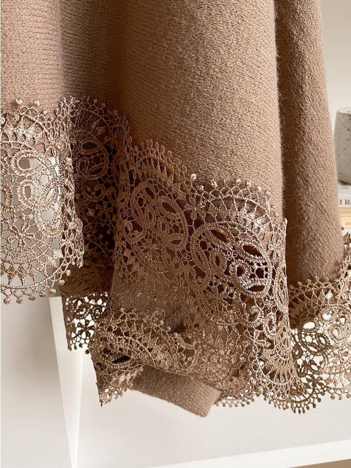 nsihing Strickjacke Große- Elegantes Spitzen-Tuch,für Hochzeiten, Dates und Pendeln – Bild 4 von 4