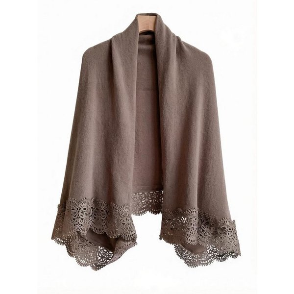 nsihing Strickjacke Große- Elegantes Spitzen-Tuch,für Hochzeiten, Dates und Pendeln