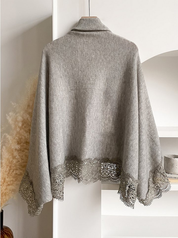 nsihing Strickjacke Große- Elegantes Spitzen-Tuch,für Hochzeiten, Dates und Pendeln – Bild 2 von 4