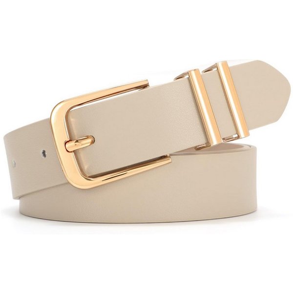 nsihing Taillengürtel Damen Echtledergürtel, modischer Gürtel mit goldener Schnalle (1-St) geeignet für Jeans, Hosen und Kleider