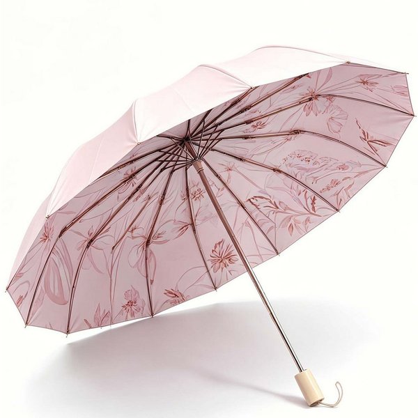nsihing Taschenregenschirm Sonnenschirm Doppelknochen-Fiberglas 16 Rippen wasserdichter