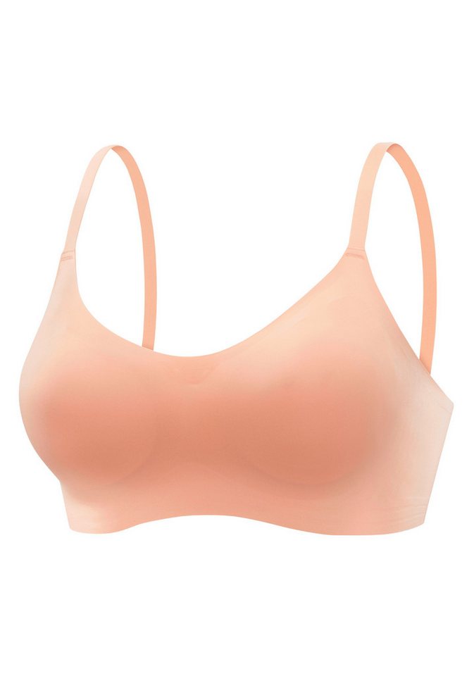 Nuance by Lascana Bralette-BH, BH ohne Bügel, Push-up-BH, Bralette SEAMLESS, bequemer BH, große Größen – Bild 2 von 5