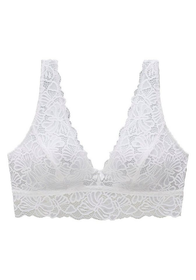 Nuance by Lascana Bralette-BH, BH ohne Bügel, bügelloser BH, Soft-BH, Longline-BH, Spitzen-BH sexy Dessous, sexy Unterwäsche – Bild 2 von 5
