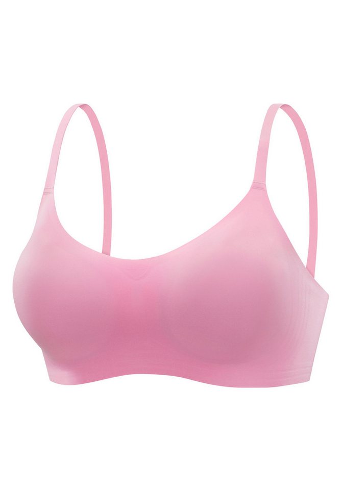 Nuance by Lascana Bralette-BH, BH ohne Bügel, Push-up-BH, Bralette SEAMLESS, bequemer BH, große Größen – Bild 2 von 5