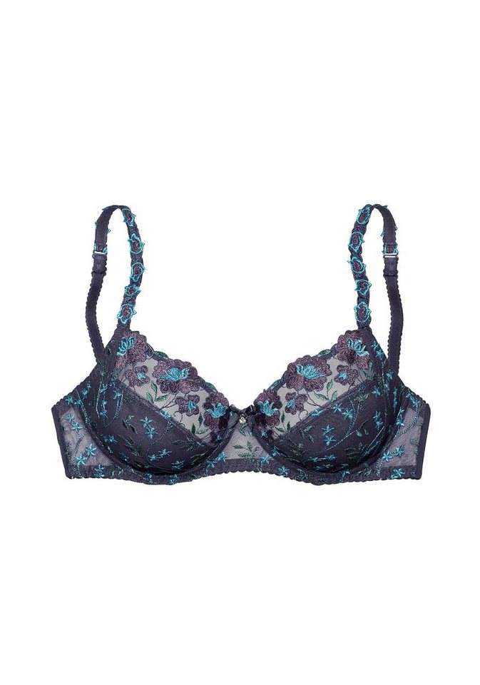 Nuance by Lascana Bügel-BH, BH mit Bügel, Spitzen-BH, als Dessous-Set kombinierbar mit schöner Stickerei Spitze, Dessous, große Größen – Bild 2 von 5