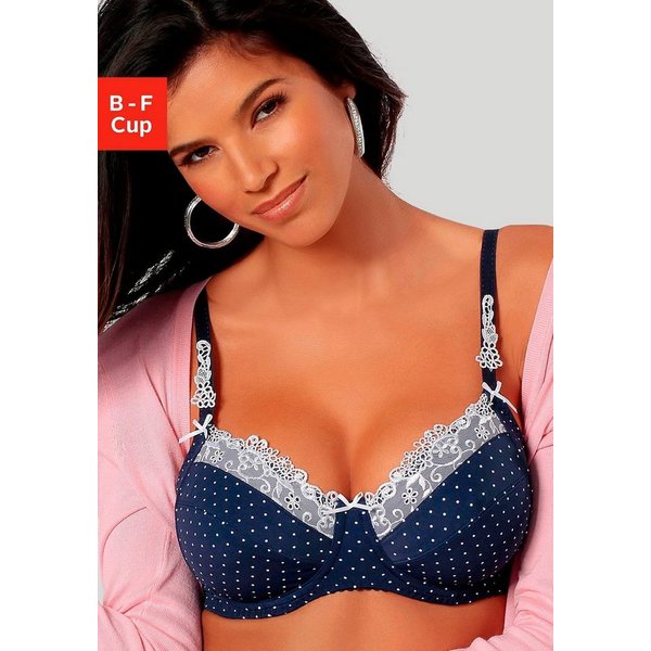 Nuance by Lascana Bügel-BH, Dirndl-BH mit wunderschöner Stickerei – auch ideal für große Größen