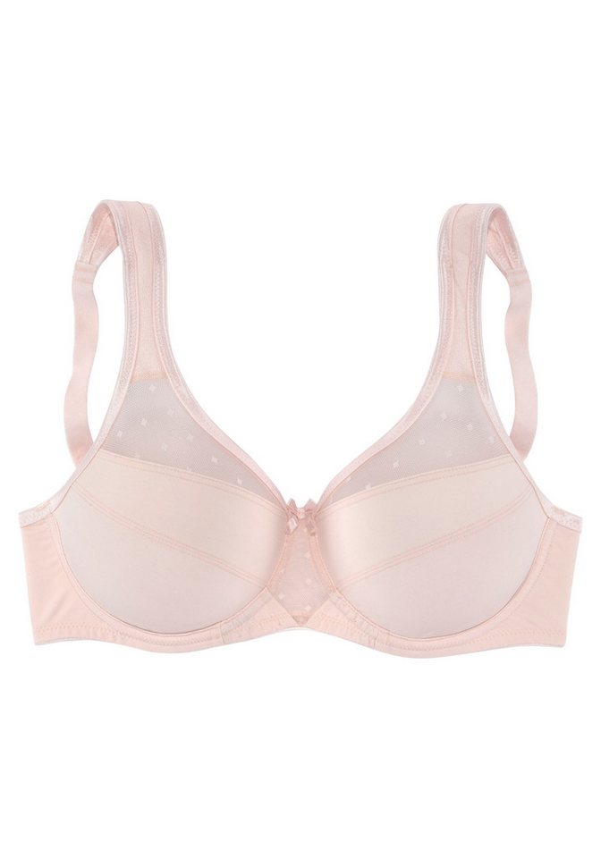 Nuance by Lascana Minimizer-BH, BH mit Bügel, mit breiten, leicht wattierten Trägern große Größen – Bild 2 von 5