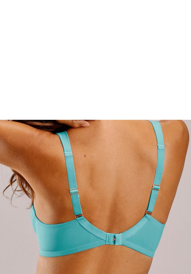 Nuance by Lascana Minimizer-BH, BH mit Bügel mit breiten Trägern & Spitze, große Größen, bequemer BH – Bild 3 von 5
