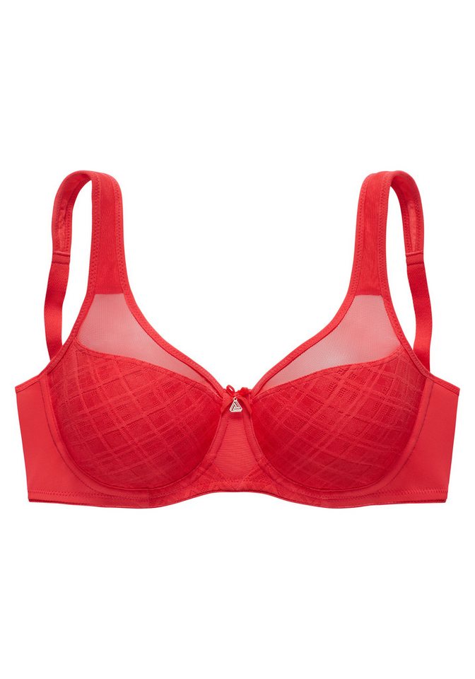 Nuance by Lascana Minimizer-BH, BH mit Bügel, Spitzen-BH mit breiten Trägern – ideal für große Größen – Bild 2 von 5