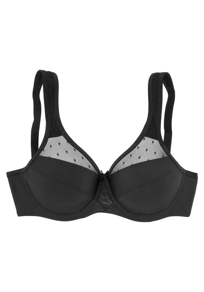 Nuance by Lascana Minimizer-BH, BH mit Bügel, mit breiten, leicht wattierten Trägern große Größen – Bild 2 von 5