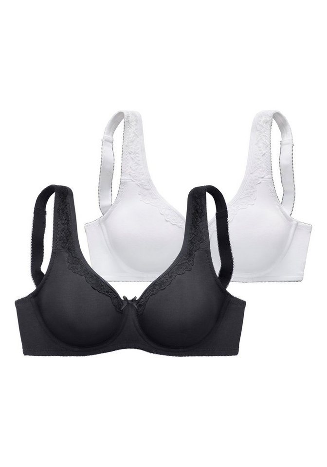 Nuance by Lascana Minimizer-BH (Packung, 2 Stück) mit Bügel, Baumwollqualität – Bild 2 von 4