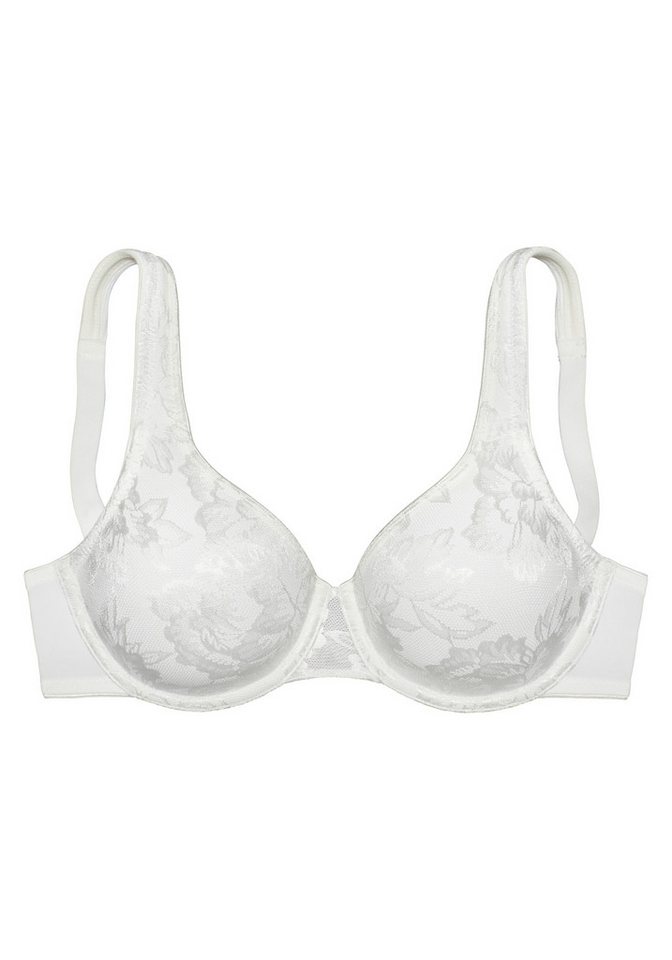 Nuance by Lascana Minimizer-BH, BH mit Bügel, Spitzen-BH, T-Shirt-BH mit breiten Trägern, große Größen, bequemer BH – Bild 2 von 3