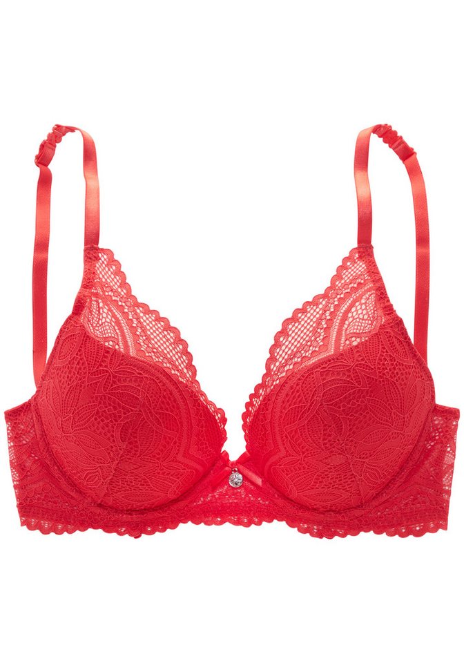 Nuance by Lascana Neckholder-BH, Push-up-BH, BH mit Bügel, Spitzen-BH, Vivianna als Dessous-Set kombinierbar, mit 2 Tragevarianten, sexy Dessous – Bild 3 von 5
