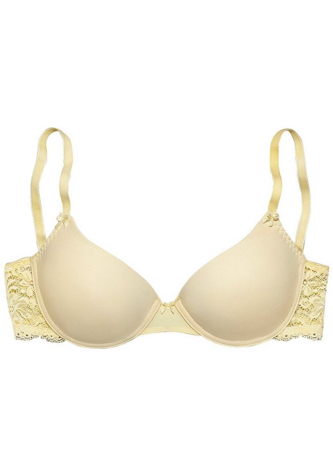 Nuance by Lascana Schalen-BH, BH mit Bügel, mit Spitzenrücken & nahtlosen Schalen als Dessous-Set kombinierbar, sexy Dessous, sexy Unterwäsche – Bild 2 von 5
