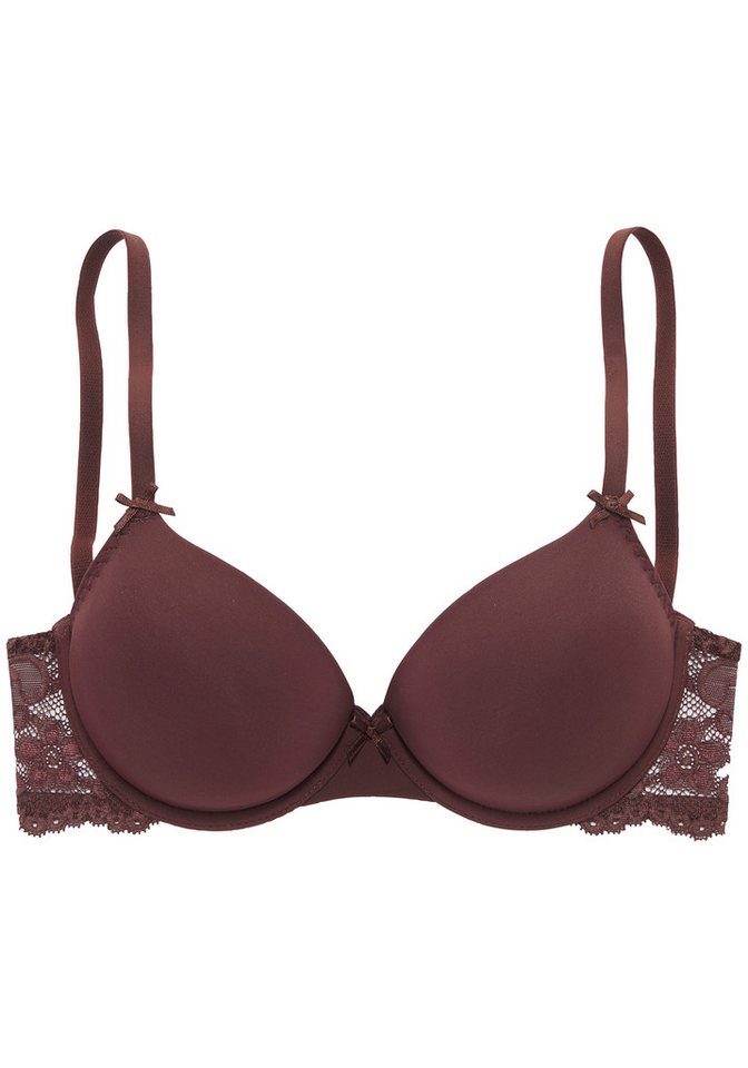 Nuance by Lascana Schalen-BH, BH mit Bügel, mit Spitzenrücken & nahtlosen Schalen als Dessous-Set kombinierbar, sexy Dessous, sexy Unterwäsche – Bild 2 von 5