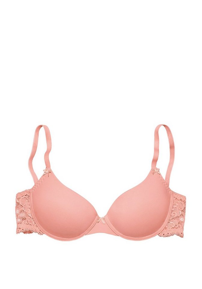 Nuance by Lascana Schalen-BH, BH mit Bügel, mit Spitzenrücken & nahtlosen Schalen als Dessous-Set kombinierbar, sexy Dessous, sexy Unterwäsche – Bild 2 von 5