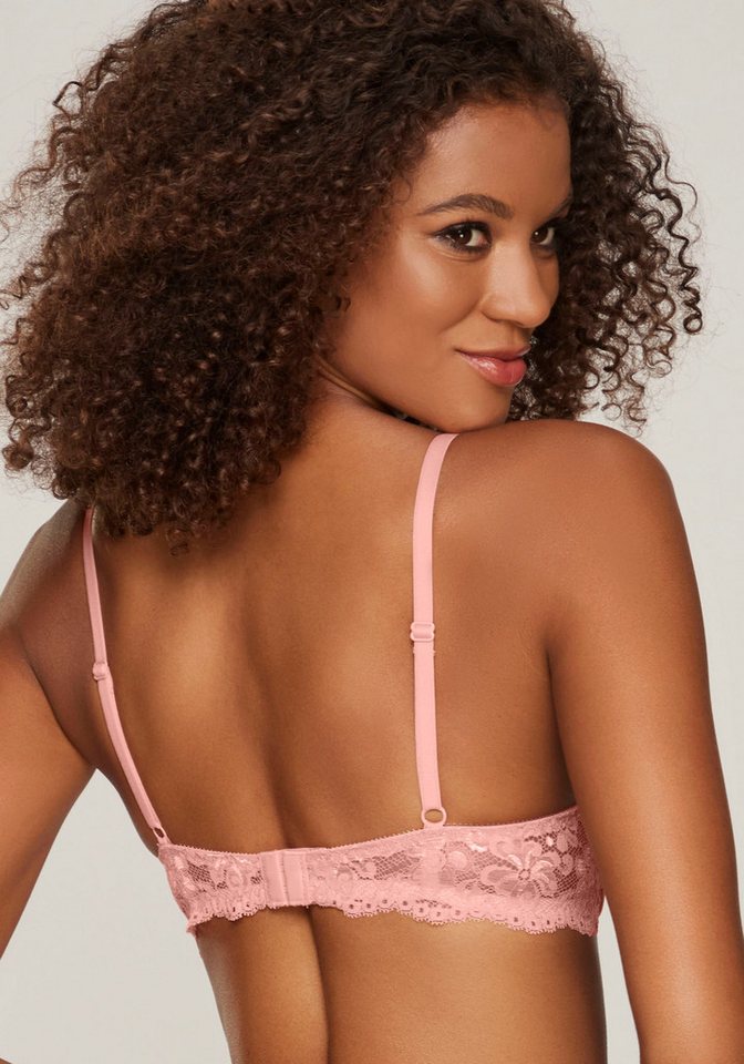 Nuance by Lascana Schalen-BH, BH mit Bügel, mit Spitzenrücken & nahtlosen Schalen als Dessous-Set kombinierbar, sexy Dessous, sexy Unterwäsche – Bild 3 von 5