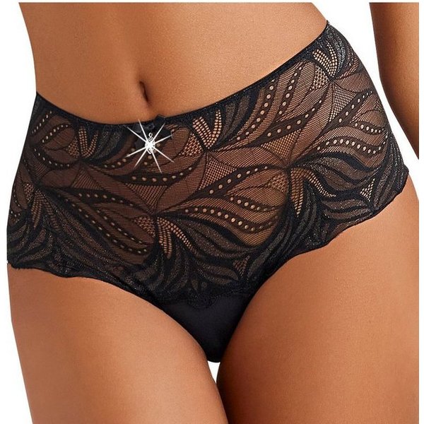 Nuance by Lascana Slip, Taillenslip, High-Waist-Slip, als Dessous-Set kombinierbar aus schöner Spitze mit hohem Bund