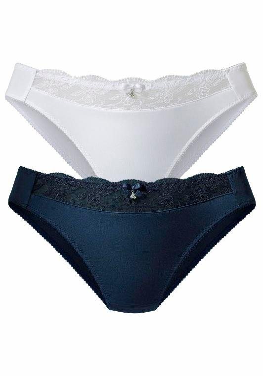 Nuance by Lascana Slip (Packung, 2 Stück) mit schöner Stickereispitze, als Dessous-Set kombinierbar – Bild 2 von 5
