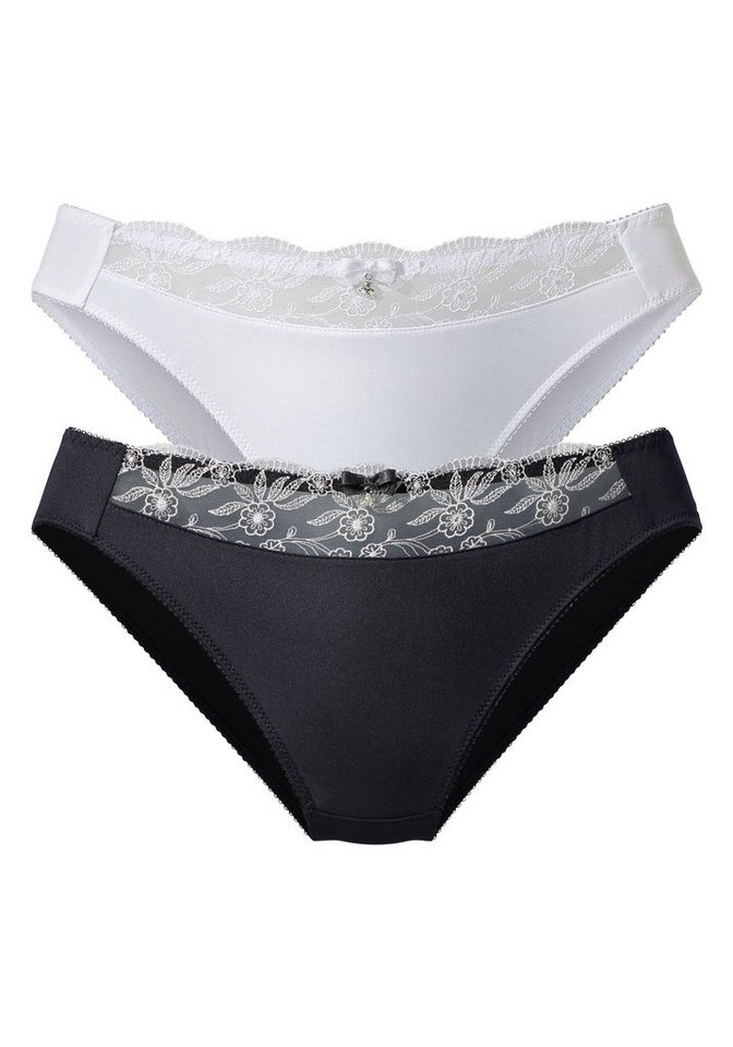 Nuance by Lascana Slip (Packung, 2 Stück) mit schöner Stickereispitze, als Dessous-Set kombinierbar – Bild 2 von 5