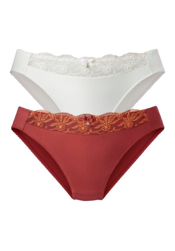 Nuance by Lascana Slip (Packung, 2 Stück) mit schöner Stickereispitze, als Dessous-Set kombinierbar – Bild 2 von 5