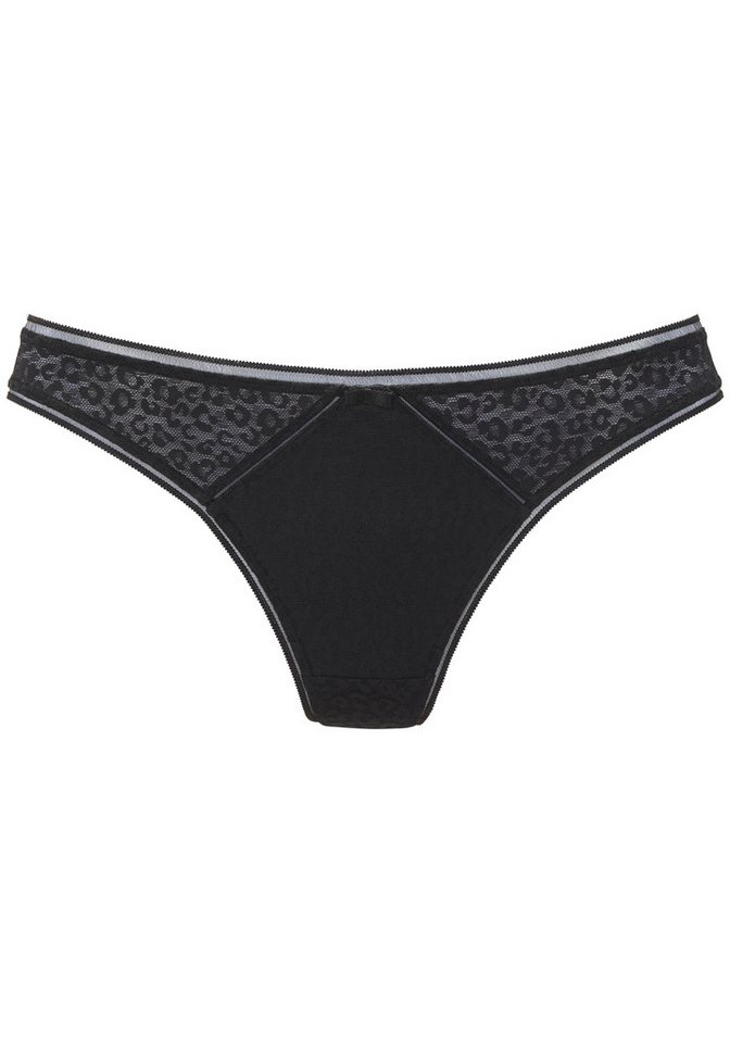Nuance by Lascana String aus Allover-Jacquardspitze im angesagten Leo-Look – Bild 2 von 5