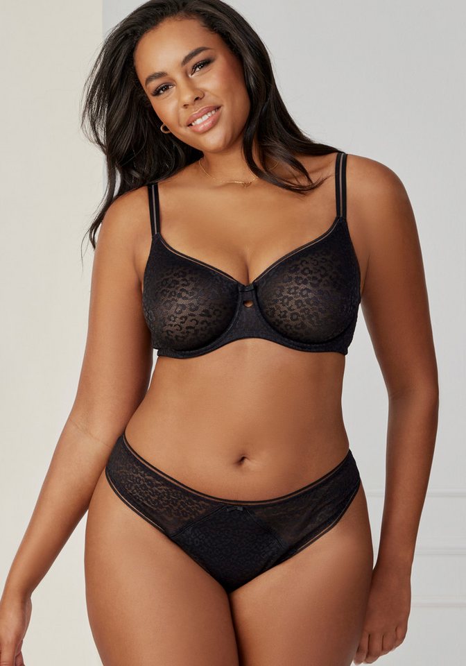Nuance by Lascana String aus Allover-Jacquardspitze im angesagten Leo-Look – Bild 4 von 5