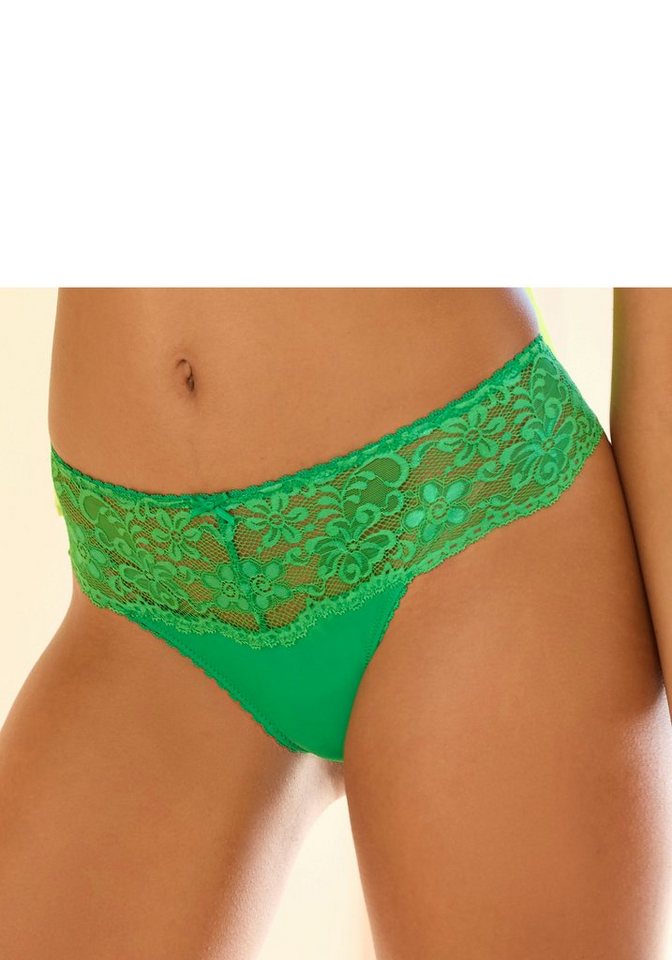 Nuance by Lascana String mit breitem Spitzenband, als Dessous-Set kombinierbar (Packung, 2 Stück) sexy Dessous, sexy Unterwäsche – Bild 5 von 5
