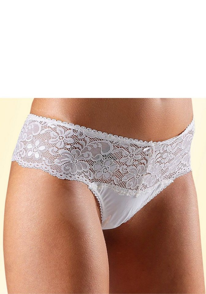 Nuance by Lascana String mit breitem Spitzenband, als Dessous-Set kombinierbar (Packung, 2 Stück) sexy Dessous, sexy Unterwäsche – Bild 4 von 5