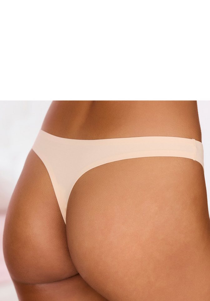 Nuance by Lascana String SEAMLESS, mit extraflachen, geklebten Kanten, nahezu unsichtbar – Bild 3 von 5