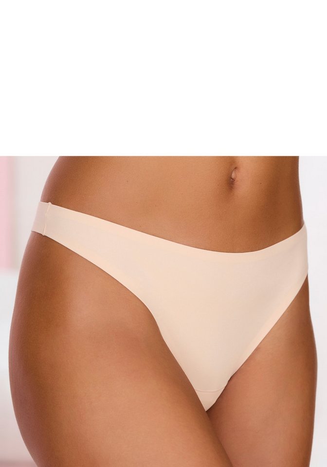 Nuance by Lascana String SEAMLESS, mit extraflachen, geklebten Kanten, nahezu unsichtbar – Bild 5 von 5