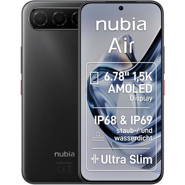 Nubia Air 256GB Smartphone (17,2 cm/6,78 Zoll, 256 GB Speicherplatz, 50 MP Kamera)