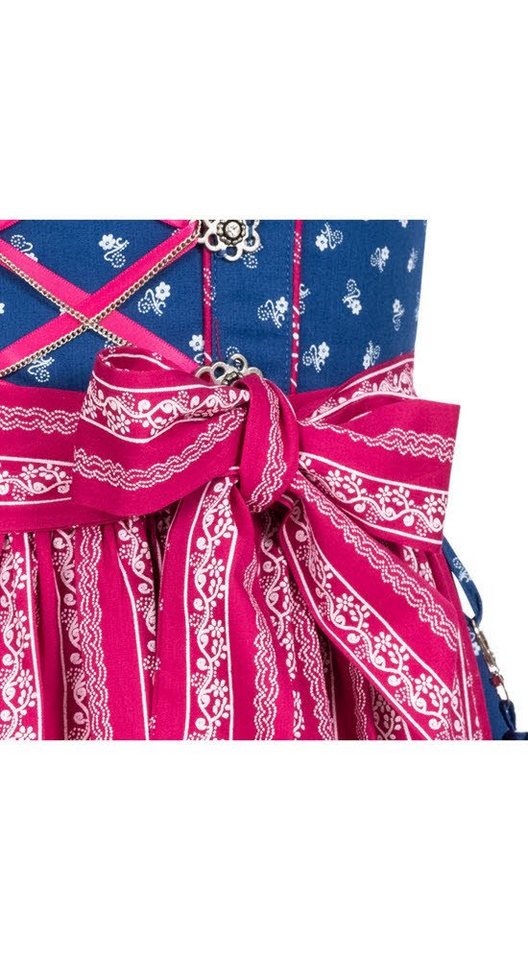 Nübler Dirndl Kinderdirndl Demi in Dunkelblau, 3-teiliges Set - Rocklänge knielang (Dirndl Set DEMI, Dirndl Kleid mit Bluse und Schürze) Kinder Tracht im bayeri – Bild 5 von 5