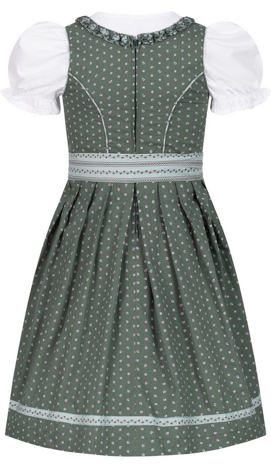 Nübler Dirndl Kinderdirndl Nabila in Petrol, 3-teiliges Set - Rocklänge knielang – Bild 2 von 5